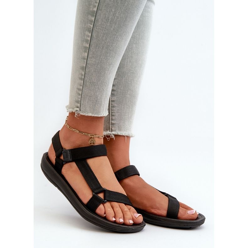 Damsportsandaler med kardborre Svart Vilari 1