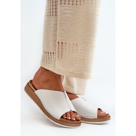 Bekväma flip-flops för kvinnor gjorda av ekologiskt läder Inblu GS0003I1 Vit 2