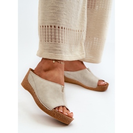 Bekväma flip-flops för kvinnor Inblu NG000002 Beige 3