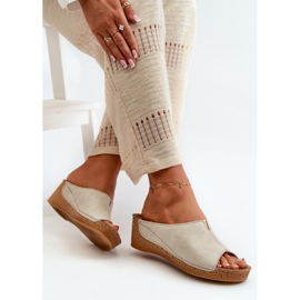 Bekväma flip-flops för kvinnor Inblu NG000002 Beige 8