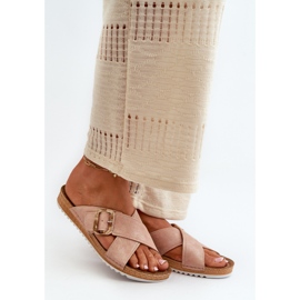 Bekväma flip-flops för damer med spänne Inblu VO000012 Ljusrosa 2