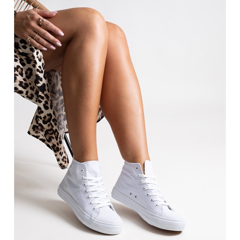 Bez marki Adilah vita high-top sneakers 1