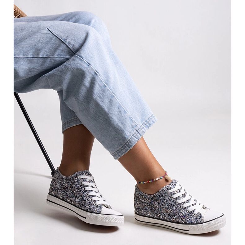 Svarta glänsande Jadwa high-top sneakers 1