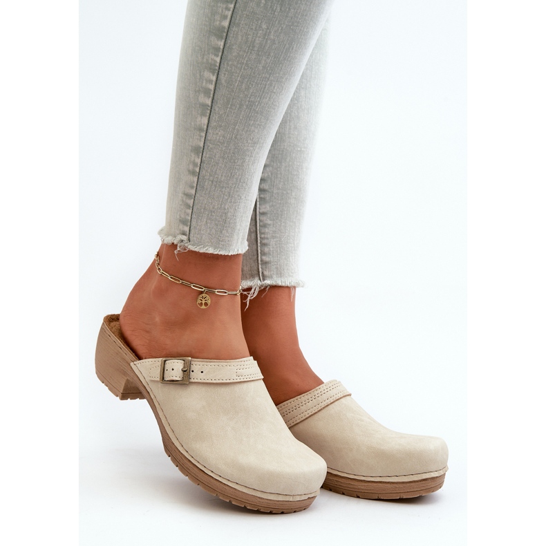 Damträskor på låga klackar Inblu BL000004 Beige 2