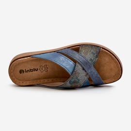 Bekväma lätta flip-flops för kvinnor Inblu GS000052 Marinblå 1