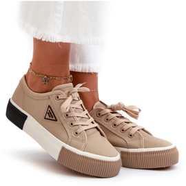 Låga sneakers för damer Brun Enalae 10