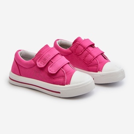 Sneakers med kardborreband för barn Big Star NN374113 Fuchsia rosa 1