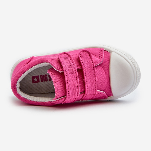 Sneakers med kardborreband för barn Big Star NN374113 Fuchsia rosa 2