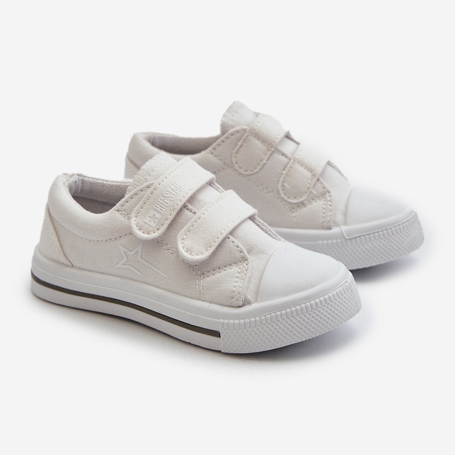 Sneakers med kardborreband för barn Big Star NN374117 Vit 1