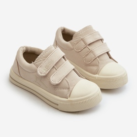 Sneakers med kardborre för barn Big Star NN374112 Beige 1