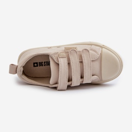 Sneakers med kardborre för barn Big Star NN374119 Beige 2