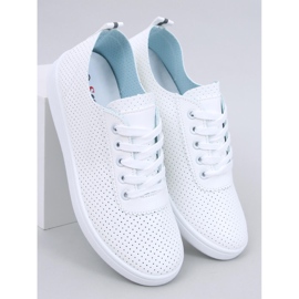 Ponts All White genombrutna sneakers vit 1
