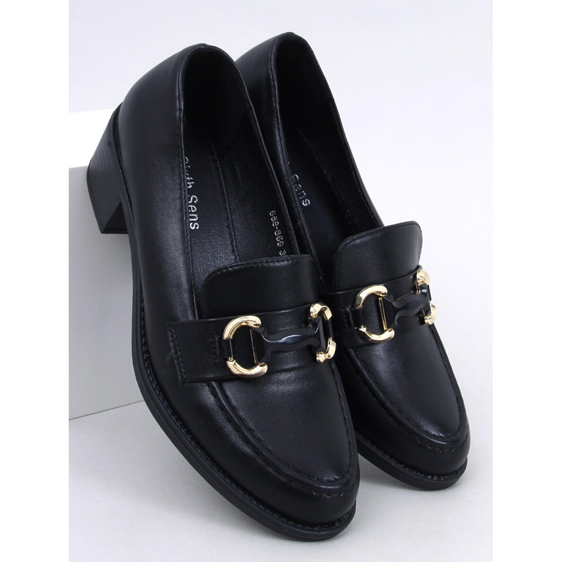 Rabier Black pumps med bred klack svart 1