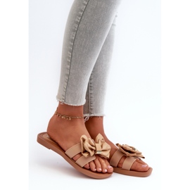 Damflip-flops med båge Camel Rivarina brun 1