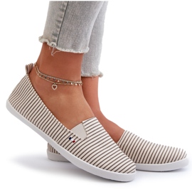 News Beige Pazaria Slip-On Randiga Sneakers för kvinnor 4