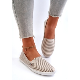 News Beige Pazaria Slip-On Randiga Sneakers för kvinnor 1