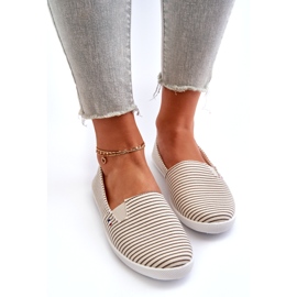 News Beige Pazaria Slip-On Randiga Sneakers för kvinnor 2