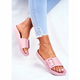 Dam Tofflor Big Star med spänne Rosa FF274A387 4