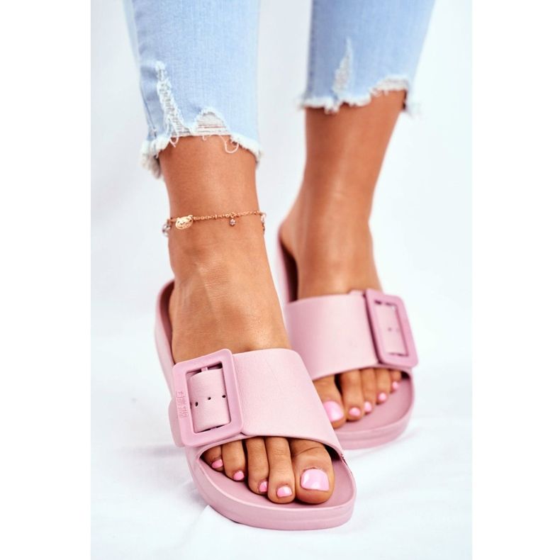 Dam Tofflor Big Star med spänne Rosa FF274A387 3