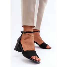 Damsandaler på hög klack Svart Desvia 2