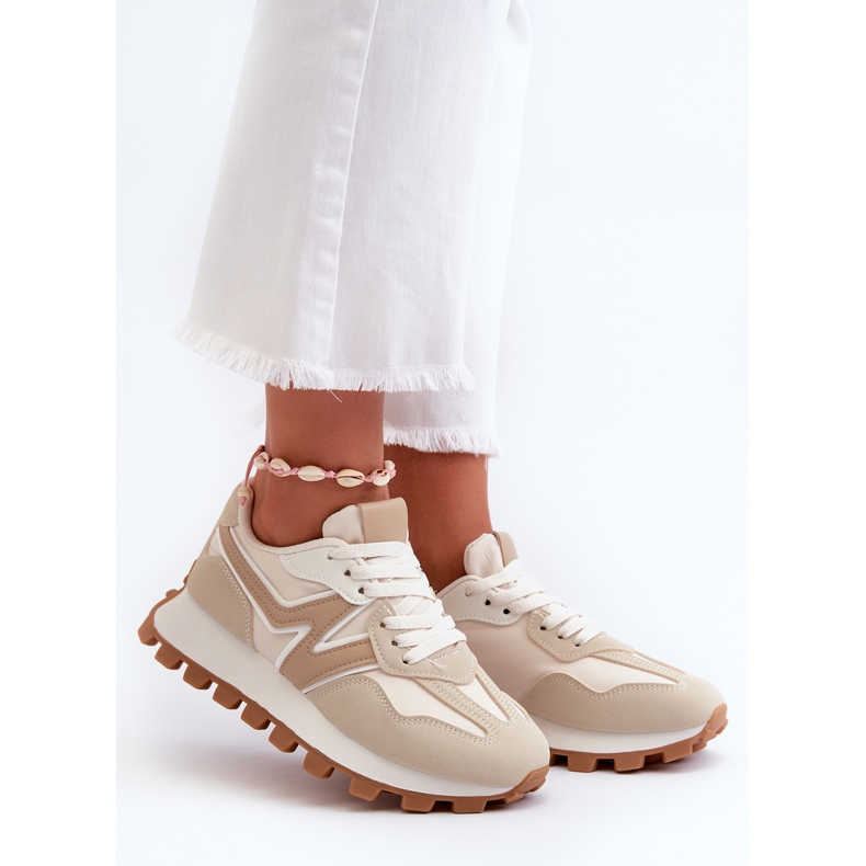 Beige Kalelia Dam Sportskor Sneakers 1