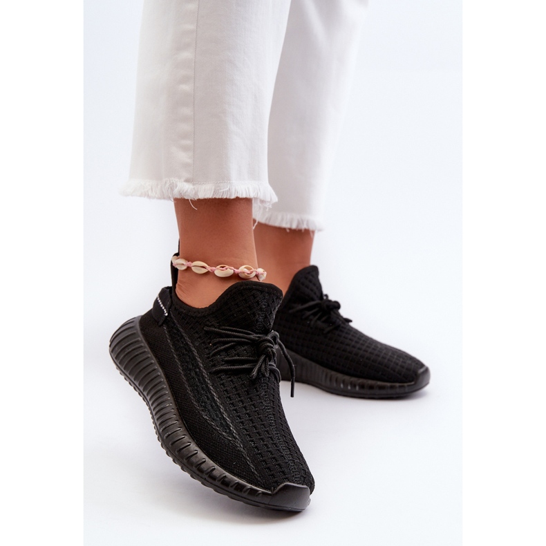 Svarta Nelmarie Slip-On Sportskor i tyg för kvinnor 2