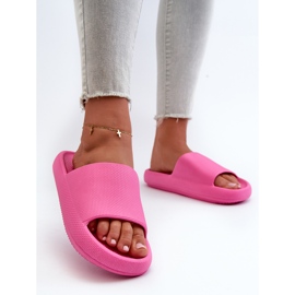 Lätt skum flip-flops för kvinnor med tjock sula, rosa Querceria 2