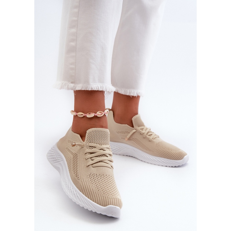 Beige Jagelia Slip-On Sportskor för kvinnor 2