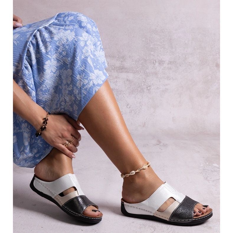 Svarta och vita glänsande Saminar-rutschbanor 1