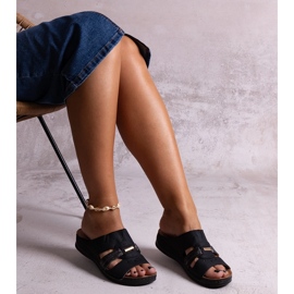 Svarta klassiska Karime flip-flops 1