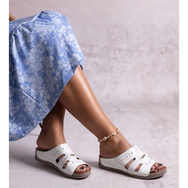 Vita klassiska Karime flip-flops 1