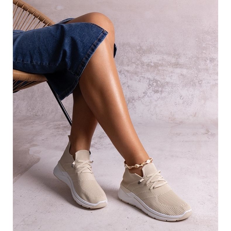 Beige Gaberla slip-on sneakers 1