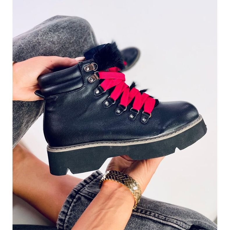 Svarta Tatiana Svarta trapperstövlar 1