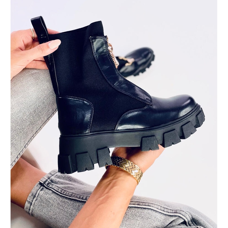 Stövlar med en strumpa ovandel Ragna Black svart 1