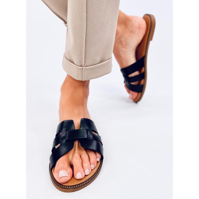 Charnes Svarta flipflops för kvinnor 1