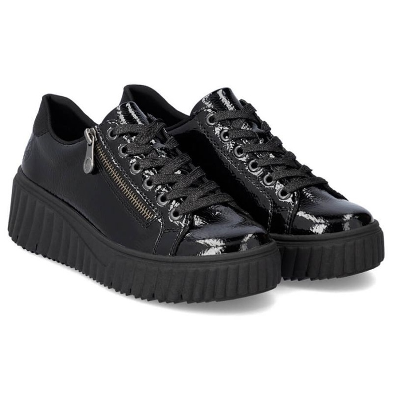 Rieker W N2501-00 svarta kilskor 1