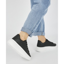 Svarta plattformssportskor för kvinnor 1