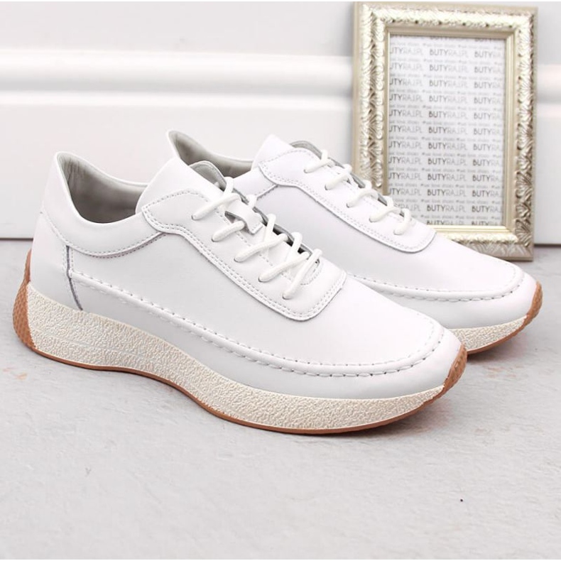 Sergio Leone SP013 SK432D sportskor vit 2