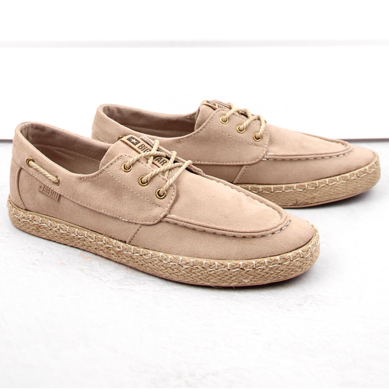 Espadrillor med snörning för män Big Star NN174054 Beige 1