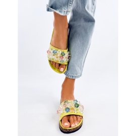 Korkflipflops med Maliv Green stenar grön 1