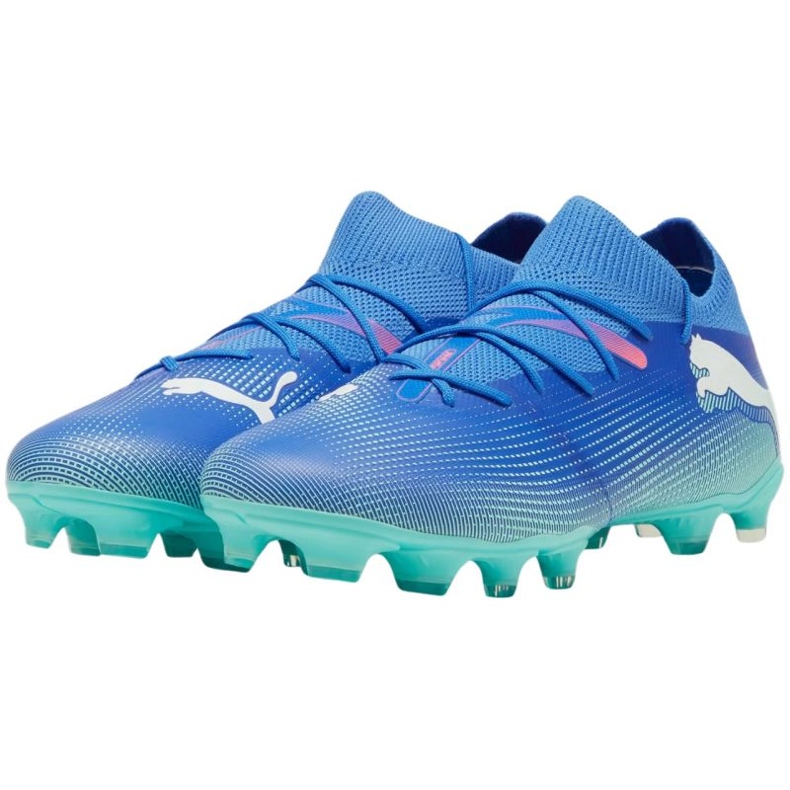 Puma Future 7 Match FG/AG 107931 01 fotbollsskor blå 2