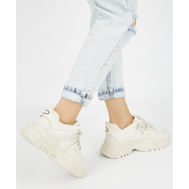 Beige sneakers för kvinnor 2