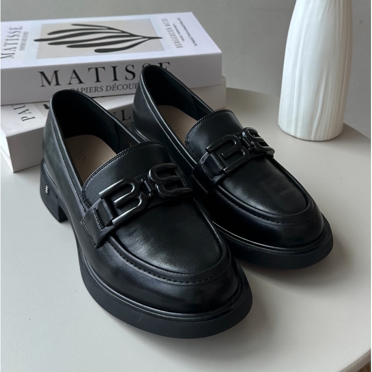 Vinceza Elegant lädermockasiner för kvinnor Svart Triana 1