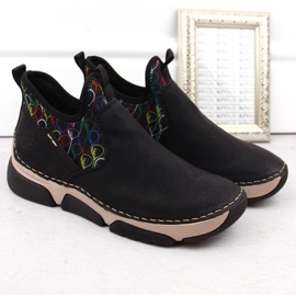 Bekväm Rieker 45957-00 W RKR697 svart 2