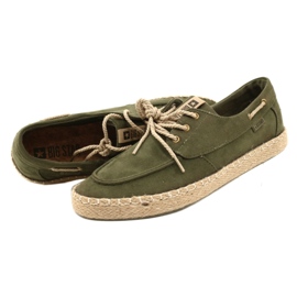 Espadriller med snörning för herrar Big Star NN174055 Khaki grön 3