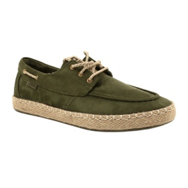 Espadriller med snörning för herrar Big Star NN174055 Khaki grön 1