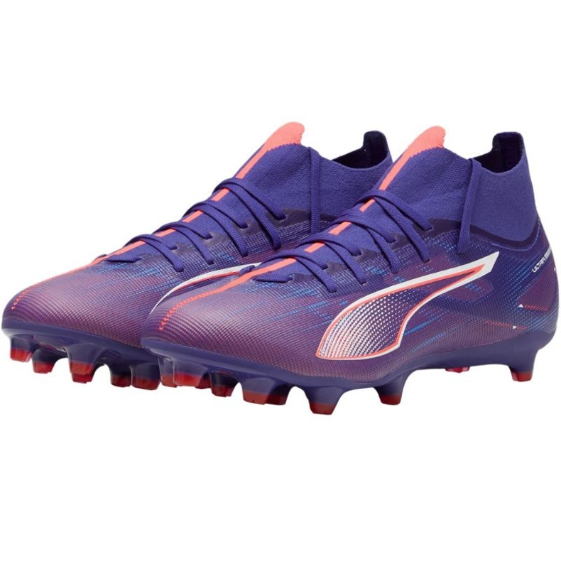 Puma Ultra 5 Match+ FG/AG 107686 01 fotbollsskor purpur 1