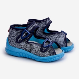 Lemigo Barnsandaler Nel 310-19 Gokids Grafit blå 1