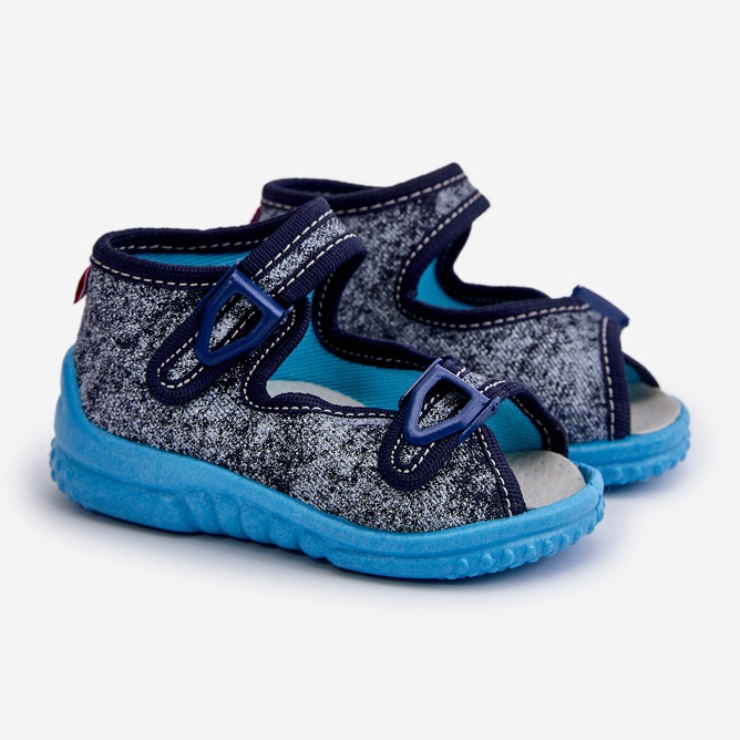 Lemigo Barnsandaler Nel 310-19 Gokids Grafit blå 1