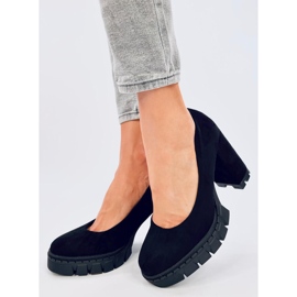 Angela Black pumps med hög klack och plattform svart 1